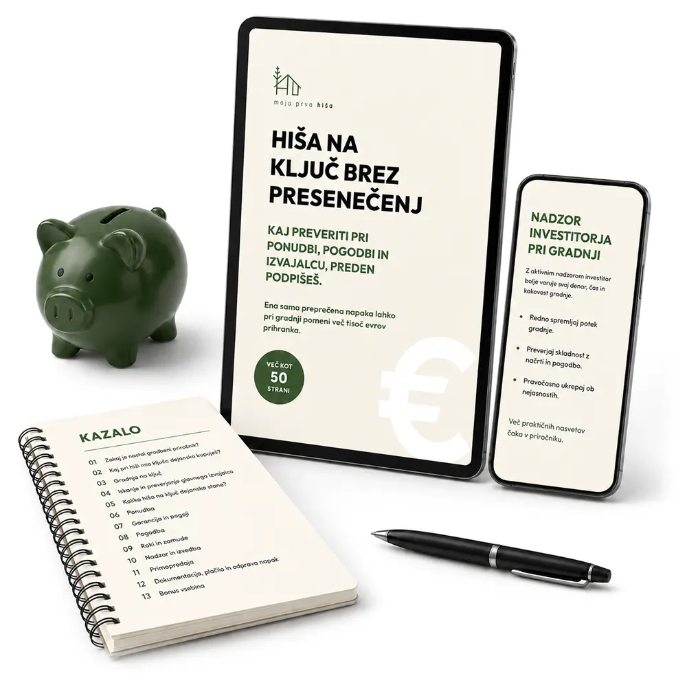 Hiša na ključ brez presenečenj - s priročnikom do prihranka časa, denarja in živcev